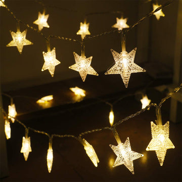 Star Fairy Lights Battery Operated Indoor Outdoor Christmas Decor